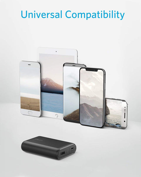 Anker PowerCore 10000, One of the Smallest and Lightest 10000mAh External Batteries, Ultra-Compact, High-speed Charging Technology Power Bank for iPhone
