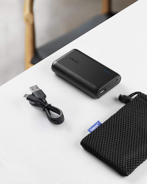 Anker PowerCore 10000, One of the Smallest and Lightest 10000mAh External Batteries, Ultra-Compact, High-speed Charging Technology Power Bank for iPhone