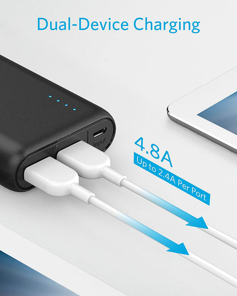 Portable Charger Anker PowerCore 20100mAh - Ultra High Capacity Power Bank with 4.8A Output, External Battery Pack for iPhone, iPad & Samsung Galaxy & More
