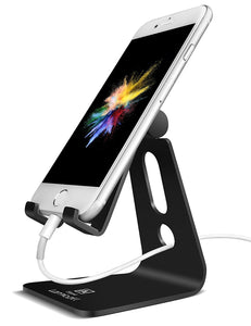 Adjustable Cell Phone Stand, Lamicall iPhone Stand : [UPDATE VERSION] Cradle, Dock, Holder For Switch, iPhone 8 X 7 6 6s Plus 5 5s 5c charging, Accessories