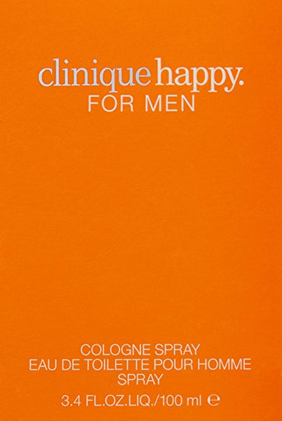 Clinique Happy For Men. Cologne Spray 3.4 Ounces