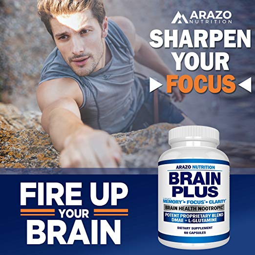 Brain Plus Function Supplement – Memory, Focus, Clarity.  Feel Limitless!