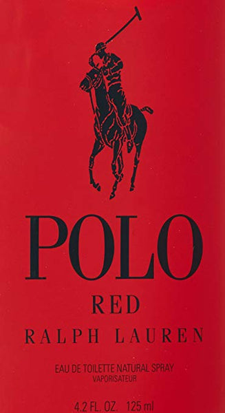 Ralph Lauren Polo Red Eau de Toilette Spray for Men, 4.2 Ounce